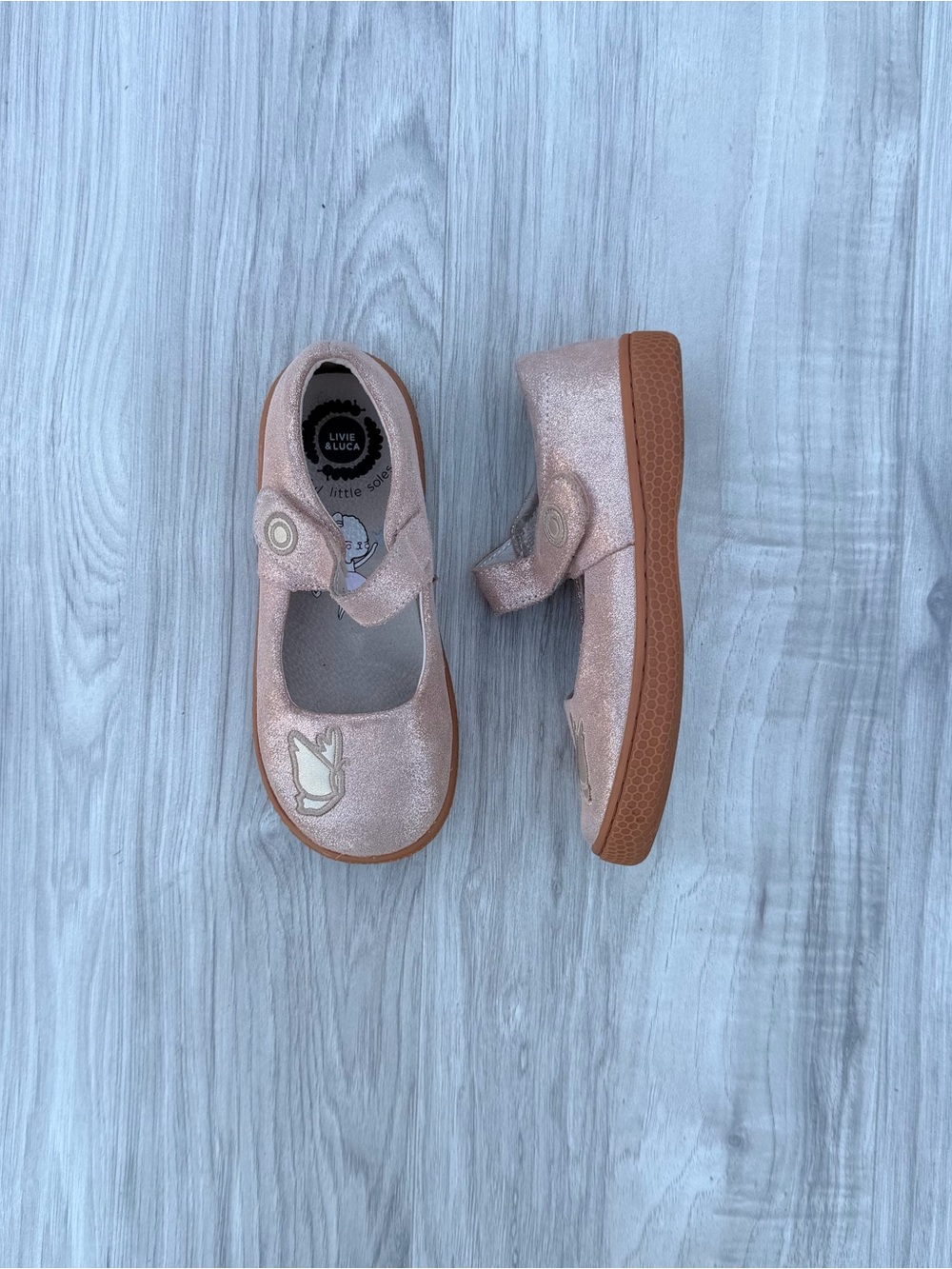 Livie & Luca PIO PIO Leather Mary Jane Flat Shoes